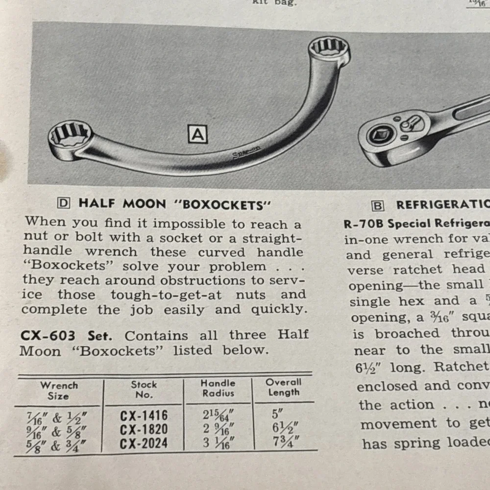 Vintage 1958 Snap-on Tools Catalog W Tool Equipment Kenosha Wisconsin